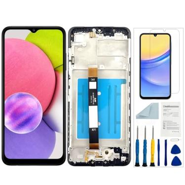 Imagem de Qinqiyue Substituição de tela para Samsung Galaxy A03s para tela LCD Samsung A03s preta com moldura para Samsung Galaxy A03s SM-A037u Display Touch Screen Assembly Repair Parts