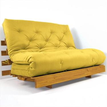 Imagem de Sofá Cama Casal Futon Tokio D33 Madeira Maciça Cor Mel Ii