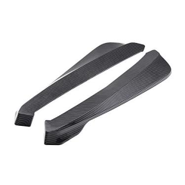 Imagem de Divisor de Lábios Traseiros, 2pcs 47,5 X 14,5 X 4,5 Cm de Carro Universal Lateral Traseiro Spoilers Difusor FINS Body Lip Spoiler Skirt Protector (Fibra de carbono)