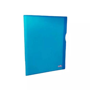 Imagem de Dello Pasta Catálogo A4 Azul 30 Plásticos Polipropileno Textura Linho