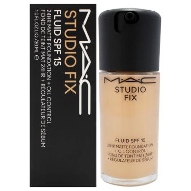 Imagem de Foundation mac Studio Fix Fluid spf 15 24 horas C4, luz neutra