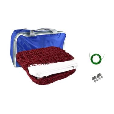 Imagem de menolana Badminton Net Somente rede de vôlei Fácil Configuração de pickleball Rede com bolsa de armazenamento para jardim de jardim de praia ao ar livre, 6.1 Milhões