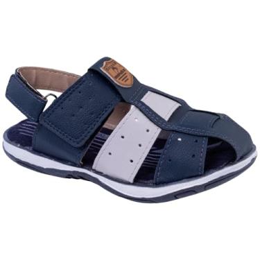 Imagem de Sandália Infantil Masculina Papete Confortável Barata Azul (Azul, BR, Criança de 4 a 8 anos, Numérico, 21)