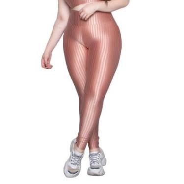 Imagem de Calça Legging Básica Plus Size New Zig 3D Vekyo Poliamida Cós Alto de Academia Fitness...