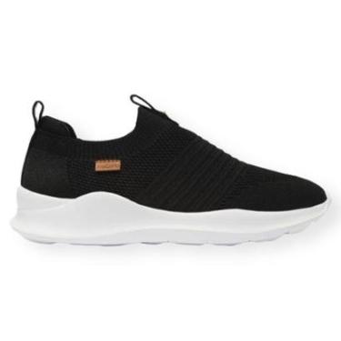 Imagem de Tênis Slip On Knit Liso Anacapri Feminino Preto-Feminino