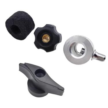 Imagem de Dynwave 4 peças Drum Cymbal Cramp Conjunto de suporte Adaptador Desgaste resistente a hardware de montagem profissional Cymbals Mount Kit para CY Series
