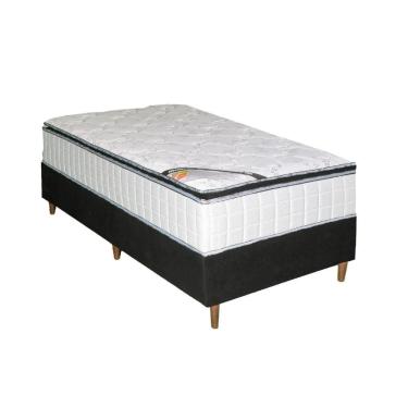 Imagem de Colchão Solteiro Molas Ensacadas Miami + Base 88x188x71