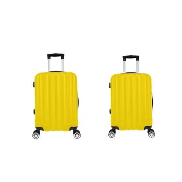 Imagem de Kit Mala de Viagem abs 2 peças Adventure e Action Fortt Amarela - MAB01-AM

