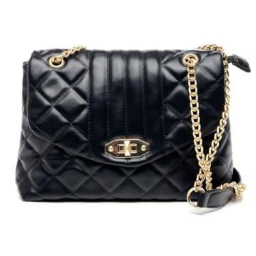 Imagem de Bolsa Feminina Transversal Celular Carteira (Preta)