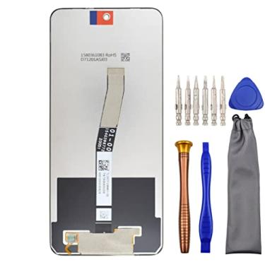 Imagem de Substituição completa do conjunto de digitalizador LCD de tela para Xiaomi Redmi Note 9 Pro Redmi Note 9S M2003J6B2G com kit de ferramentas preto de 6,7 polegadas