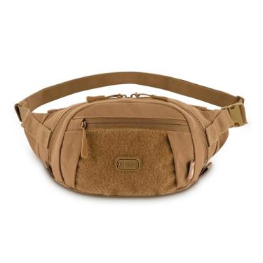 Imagem de M-Tac Pochete masculina tática para cinto - bolsa de cintura complementar - bolsa transversal para EDC - bolsa de cintura, Coiote, Small, Militar