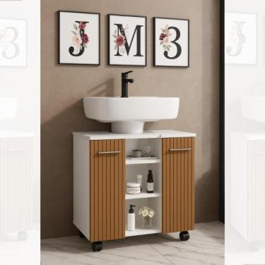Imagem de Gabinete Premium Jm3 Móveis Retrô para Banheiro Organizador - J3 Móvei