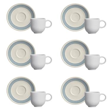Imagem de Conjunto De Xícara De Cafezinho Com Pires 06 Peças Coup Amalfitana Porto Brasil
