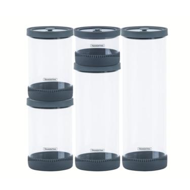 Imagem de Jogo De Potes De Vidro Herméticos 5 Peças Purezza Tramontina 64220-760