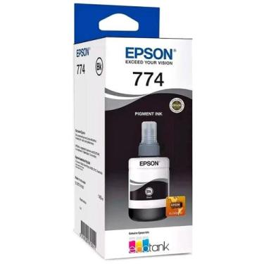 Imagem de Tinta Epson Black 140ML Para L606 L656 L1455 T774 Original