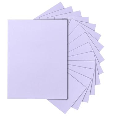 Imagem de Silunkia 120 folhas de cartolina roxa 21 x 27 cm, papel para impressora de cartolina de 42 kg para cartões DIY, menus, cartões de visita, convites de casamento