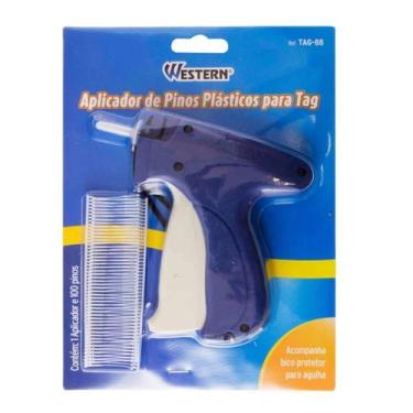Imagem de Aplicador De Pinos Plásticos Para Tag com 100 Pinos Para Roupas e Aces