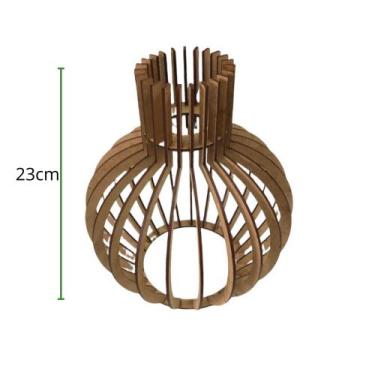 Imagem de Luminaria pendente mdf - Canaamdf, Cru