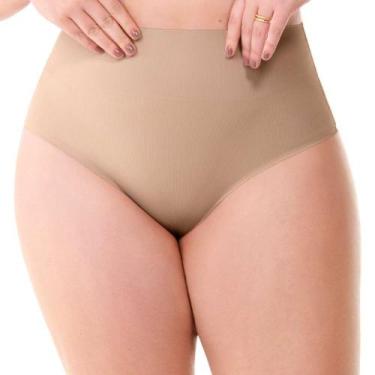 Imagem de Calcinha Tanga Cós Alto Laser Termofusionada Areia - Básicos, G1