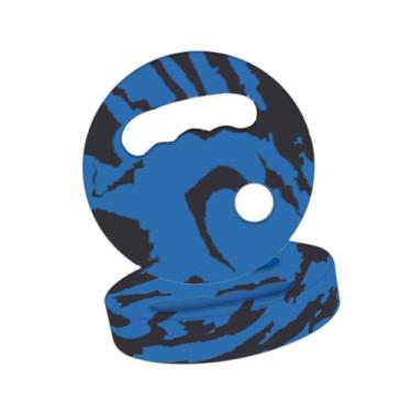 Imagem de YIJU Discos de exercícios aquáticos, prancha de natação compacta, fácil de segurar, equipamento aeróbico, resistência subaquática para iniciantes na praia, Azul Preto