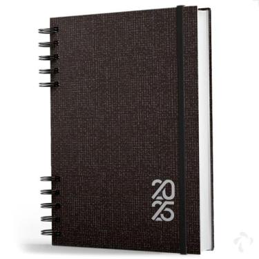 Imagem de Agenda 2025 Capa Dura Negócios E Organização Pessoal Preta - Nisti Pri