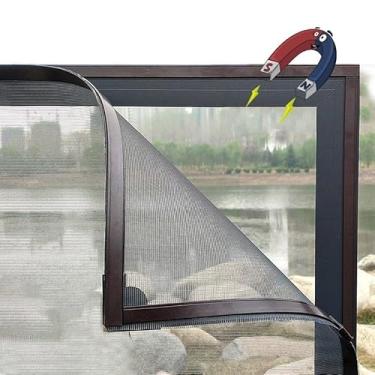 Imagem de Tela Mosquiteira Janela Magnética Com Imã Anti Inseto Ajustável 180x150 (2 Unidades)
