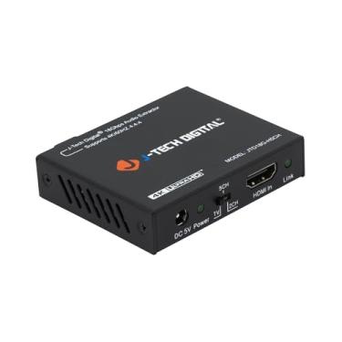 Imagem de Conversor extrator de áudio HDMI 4K 60Hz SPDIF + saída de 3,5 mm suporta HDMI 2.0, HDCP 2.2, 1080P@120Hz, 1080P@144Hz, Dolby Digital/DTS Passthrough CEC, HDR10 da J-Tech Digital [JTD18G-H5CH]