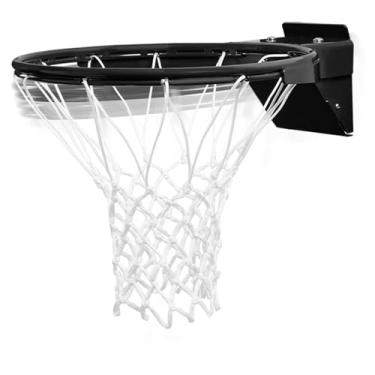 Imagem de PROGOAL Aro de basquete Breakaway de 45,7 cm para serviço pesado de aço flexível de 5/8 polegadas atende aos padrões oficiais do jogo, cabe na maioria das tabelas com ferragens de montagem de rede