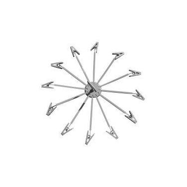 Imagem de Varal Retrátil com 12 Prendedores Plástico Redondo - CLINK, Cinza-clar