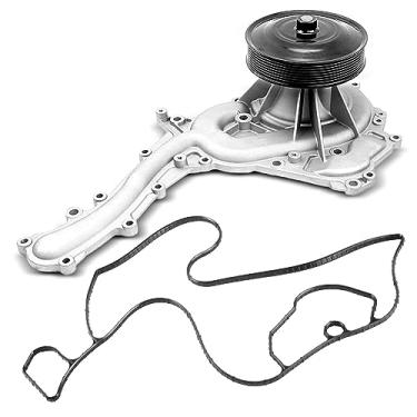 Imagem de A-Premium Bomba D'Água Com Motor Junta E Polia Compatível Ford F-250 F-350 F-450 F-550 Super Duty 2011-2016 V8 6.7L Diesel Principal