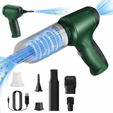 Imagem de Mini Aspirador Automotivo Soprador Usb Portátil Recarregável - Aspirad