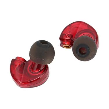 Imagem de Tomvorks Fones de Ouvido Destacáveis, SE215 SE315 SE535 Com Interface MMCX para Fones de Ouvido Esportivos (Vermelho)