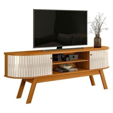 Imagem de Rack Bancada Valência Cinamomo Off White  Madetec - MADETEC MOVEIS