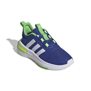 Imagem de adidas Tênis infantil unissex Racer Tr23 (criança pequena), Team Royal Blue/Branco/Lúcido Limão 1, 5 Big Kid