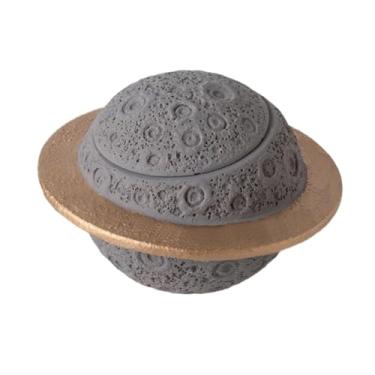 Imagem de KiBcsLic Urna para animais de estimação, pote para armazenamento de cinzas de animais, urna memorial de cimento para cães, gatos e filhotes de gatinhos, Cinza