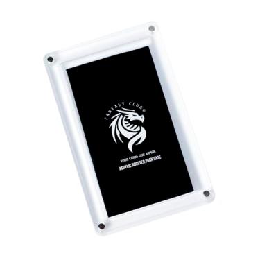Imagem de FANTASY CLUB | Acrylic Booster Pack Display Case – Compact Design with 4 Strong Magnets and Optical Clarity | 99.8% UV Protection | Elevate Your Sealed Collection and Keep Your Packs Mint