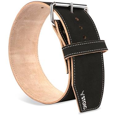 Imagem de Cinto de levantamento de peso, suporte e proteção máximo, cinto para levantamento de peso, arrebatar, limpar e empurrar, levantamento terra, agachamento por Stoic Cinto de peso para homens e mulheres