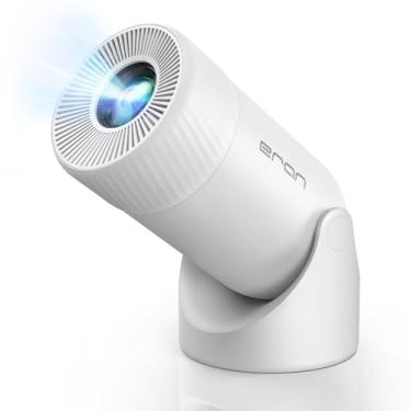 Imagem de Mini projetor portátil HY300PRO atualizado suporta 4K 1080p com WIFI6 5G sem fio 5.2 Bluetooth Android 13.270°, rotação de 13.270°, correção trapézio automática, projetor de vídeo de tela de 88.9 cm