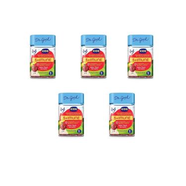 Imagem de Kit 5 Fini 5+Imune Kids Sabor Maça 5x30 Gomas Dr Good-Unissex