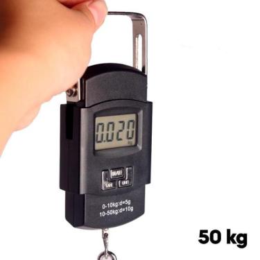 Imagem de Balança De Mão Digital Preciso Para Pesar Peixe E Bolsa - Até 50Kg