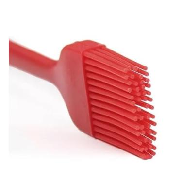 Imagem de Pincel De Silicone Maciço De Cozinha Para Untar Formas 25,5cm (Vermelho)