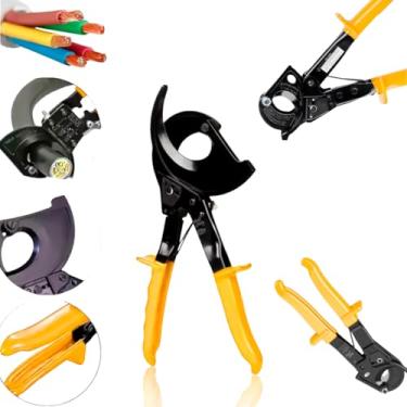 Imagem de Alicate Tesoura de Corte Catraca Oba Oba Mix – Corta Cabos Até 240mm com Precisão, Segurança e Conforto | Ideal para Eletricistas e Profissionais