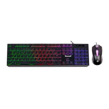 Imagem de Kit Teclado e Mouse TGT Leopard 2 Rainbow 1200DPI ABNT2 Preto - TGT-LP2-RBW01