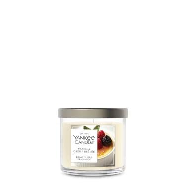Imagem de Yankee Candle Vela de pavio simples com perfume de baunilha crème broneNowlée, assinatura de 122 g, mais de 20 horas de tempo de queima