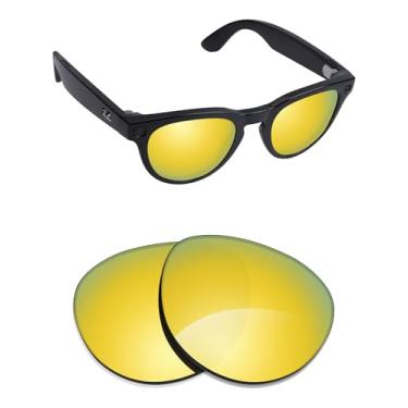 Imagem de Alphax Lentes de reposição polarizadas para óculos de sol Ray-Ban Meta Headliner RW4009 50 mm - Opções, Espelhado em ouro 24k