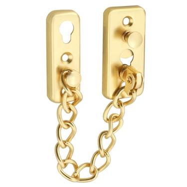 Imagem de Cadeado de porta trava de porta guarda trava de aço inoxidável corrente de segurança parafuso de porta para porta interior porta da frente porta de banheiro porta de celeiro porta porta de garagem