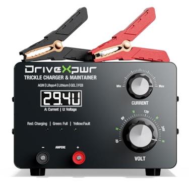 Imagem de Carregador de bateria ajustável de 6 V, 8 V, 12 V, 24 V, mantenedor automático de bateria de 15 A, dessulfatador de bateria para lítio LiFePO4 de chumbo-ácido, grande carrinho de golfe automotivo