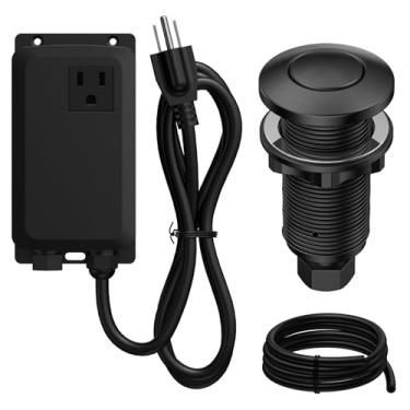 Imagem de Anwoll Kit de interruptor de ar para eliminação de lixo - profissional, triturador de resíduos de pia liga/desliga, peça de descarte de alimentos com botão de ar, listado na UL