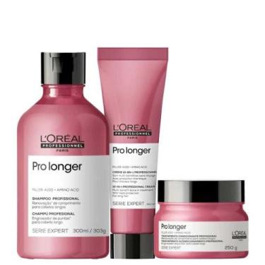 Imagem de L'Oréal Professionnel Pro Longer Shampoo 300ml + Máscara 250g + Leave-