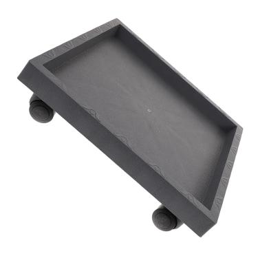 Imagem de Milisten Bandeja para Plantas Com Rodas, Transportador de Vasos Quadrados, Carrinho Resistente, Cinza de 16,5 Pol., Suporte para Vasos de Flores/externo, Resina Pp